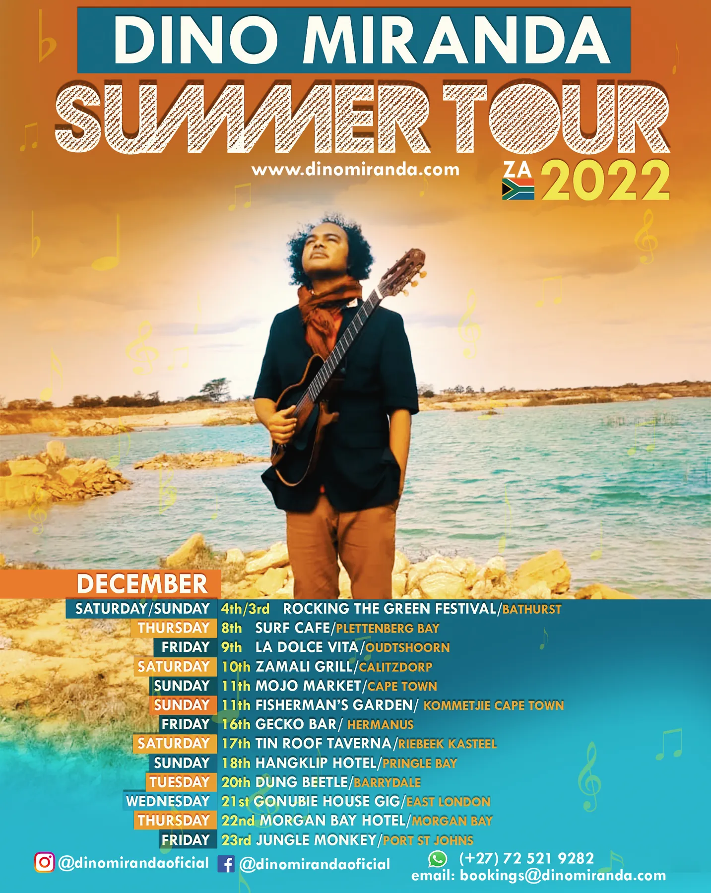 Summer Tour 2022 dates poster
